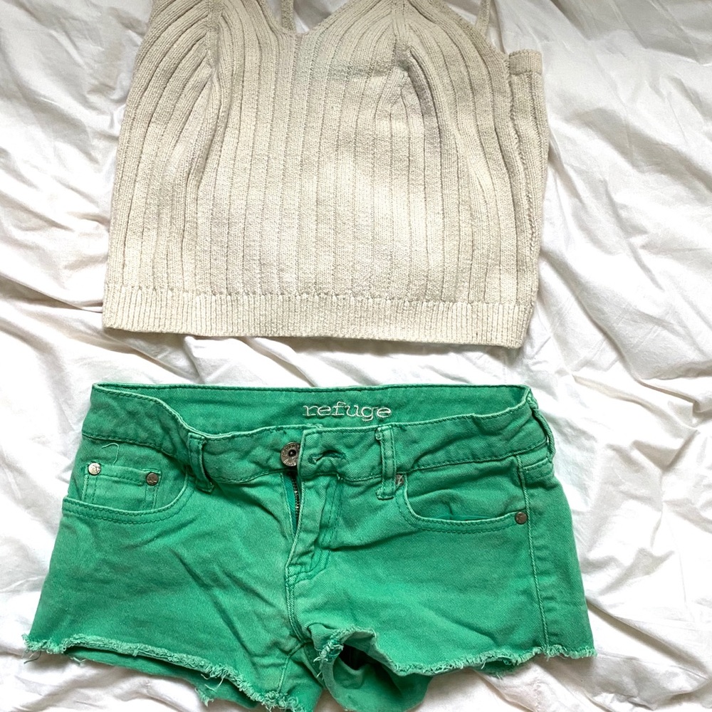 Refuge Green Shorts